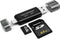 SD Card Reader, AIYEEN 4-in-1 USB C SD Card Reader Dual Slot OTG Memory Card Adapter for TF/Micro SD/SD/SDXC/Micro SDXC/Micro SDHC Memory Cards (B...