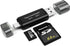 SD Card Reader, AIYEEN 4-in-1 USB C SD Card Reader Dual Slot OTG Memory Card Adapter for TF/Micro SD/SD/SDXC/Micro SDXC/Micro SDHC Memory Cards (B...