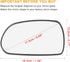 X AUTOHAUX Car Rearview Mirror Glass Replacement with Backing Plate Left Side Driver Side for Hyundai Elantra...