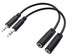 Cable Matters Combo-Pack 2.5mm and 3.5mm Headphone Adapter Kit (2.5mm to 3.5mm Adapter and 3.5mm to 2.5mm Adapter) in Black - 4 Inches......