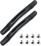 MroMax 2Pcs Luggage Handle 9.06" x 0.98" (L x W) Plastic Pull Handle Grip Replacement 230mm x 25mm for Luggage Suitcase Box Black Tone...