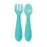 Nuby Silicone Easy Grip Fork & Spoon Set, 12+m in Aqua...