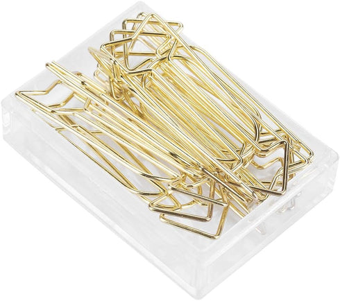 12Pcs Gold Paper Clips Large Paperclips MetalClips School Office Supplies Personal Document Organization...