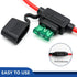 12 AWG Inline Fuse Holder - 12 Gauge Fuse Holder for 30A Blade Fuse (6 Pack)...