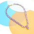 JNF Crystal Rhinestone Choker Collar Necklace For Women Colorful Bling Neck Chain Trendy Sparkly Statement Piece Crystal Rhinestone Heart Bib Neck...
