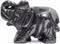 Justinstones Carved Natural Hematite Gemstone Elephant Healing Guardian Statue Figurine Crafts 2 inch...