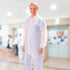 AMZ White Disposable Coveralls for Men, Large. 40 GSM Polypropylene Hazmat Suits Disposable. Unisex Full Body Protective Suit. Disposable Painters...