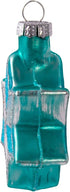 Kurt Adler H8203 Glass Star of David with Glitter Ornament, Set of 6, Blue...