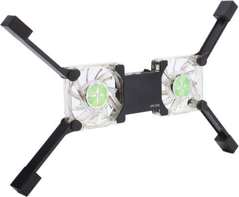 ASHATA Portable Laptop Cooling Pad, with Antiskid Mount, Dual Light Emitting Fan, USB Foldable Heat Dssipation Stand for Notebook Computer...