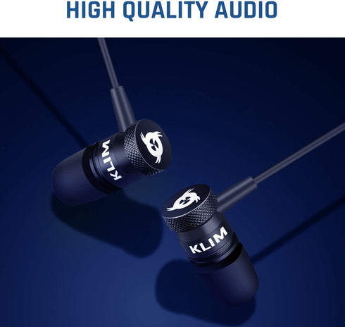 KLIM Fusion C - USB-C Earbuds with Microphone + Long-Lasting Wired Ear Buds + 5 Years Warranty - Innovative: in-Ear with Memory Foam + Earphones w...