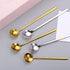 uxcell 8Pcs Stainless Steel Long Handle Teaspoon 7 Inch Coffee Spoon Ice Cream Spoon Espresso Spoons for Cocktail Stirring Mixing Drink, Silver...