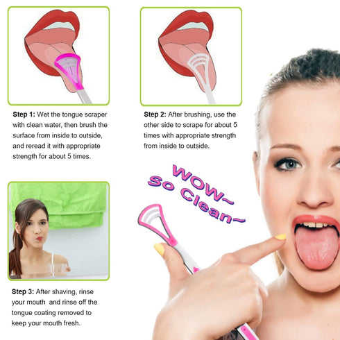 18 Pcs Colorful Tongue Scraper Cleaner for Adults Kids 100% BPA Free Tongue Scraper for Reducing Bad Breath Keeping Oral Health...