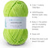3PCS 3.5oz Chenille Yarn for Blankets Amigurumi: Soft Velvet Baby Yarn Blanket Knitting and Crocheting Bulky 5# Yarn 3 Skeins of 100g (Mint Green)...