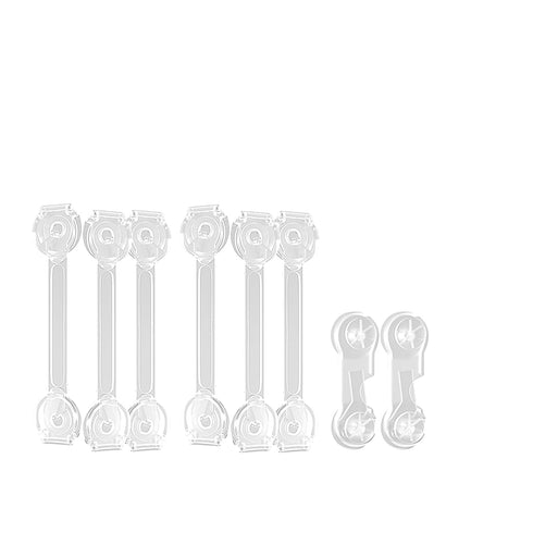 Child Safety Locks Baby Proof Letches (6 Pack) for Cabinets, Drawers, Fridge, Furniture, Kitchen, Ovens, Toilet Seats, Dishwasher, 3M Adhesive No ...
