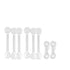 Child Safety Locks Baby Proof Letches (6 Pack) for Cabinets, Drawers, Fridge, Furniture, Kitchen, Ovens, Toilet Seats, Dishwasher, 3M Adhesive No ...