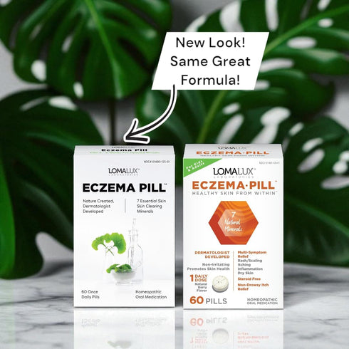 Eczema Pill – Natural Eczema Treatment – Dermatologist Developed – 7 All Natural Minerals Clear & Prevent Eczema Scaling, Rash, Itch, Inflamed Ski...
