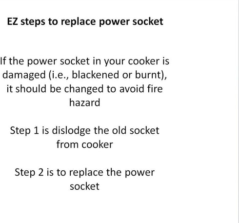 "GJS Gourmet Power Socket Replacement Compatible With Power Cooker XL". This socket is not created or sold by Power Cooker....