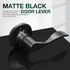 GOBEKOR 1 Pack Right-Handed Door Levers Black Dummy Lever Door Handle Closet Door Handles for Pantry Non-Turning Lock for Hall Closets...