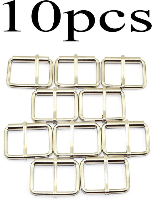 10pcs 1-1/2" Silver Belt Buckle with Roller Adjustable Rectangle Ring Tri-Glide DIY Leather Craft Garment Accessories for Shoes Backpack Clothes B...