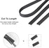 4 Pack Windshield Wiper Blades Refills, Universal Rubber Frameless Windshield Wiper Blade Refills Parts Windshield Wiper Rubber Strips for Most Ca...