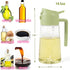 Oil Sprayer for Cooking,2 in 1 Glass Olive Oil Sprayer and Oil Dispenser14.5oz/430ml Oil Spray Bottle (Green)...