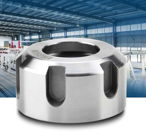 ER25 Clamping Nuts, Metal Collet Nut Chuck Holder Lathe Machine Tools Dynamic Balancing Nut Extras Swapping Precision Collets (M32×1.5-White) for ...