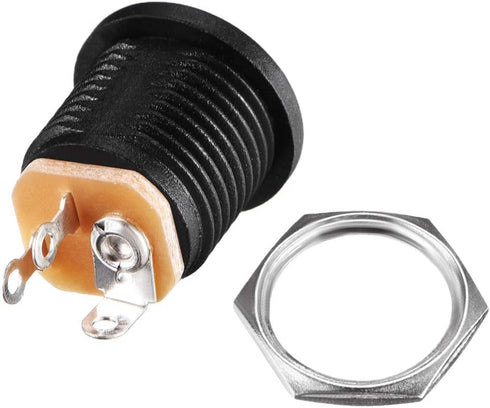 uxcell DC-022 5.5mmx2.1mm DC Power Jack Socket 3 Pin Female Panel Mount Connector 5pcs...