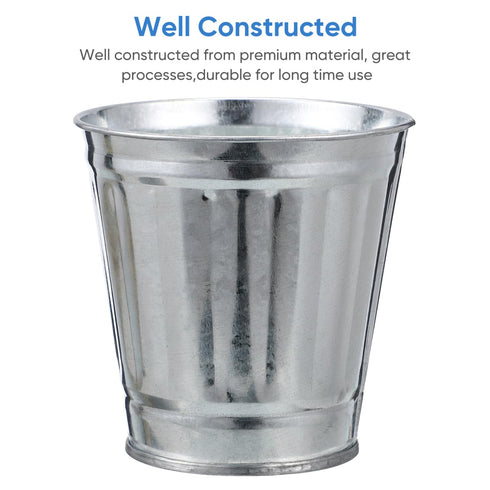 Mini Desktop Trash Can with Lid Tiny Garbage Can Metal Rubbish Bin for Home Office Countertop...