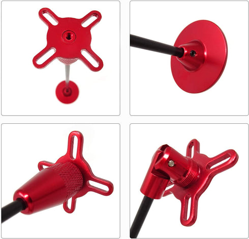 Honbay CNC Aluminum GPS Folding Antenna Base Mount Holder Bracket for DJI Quadcopter Multicopter (Red)...