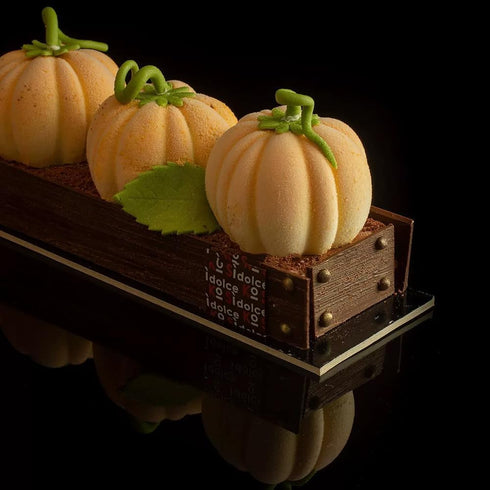 Pumpkin Silicone Mold 6 Cavities Cupcake Baking Pan Mousse Tray Molds Kitchen Cake Decoration Fondant Mold for Halloween...