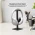 TALK WORKS Headphone Stand Holder-Desktop Headset Stand Organizer and Tabletop Space Saver for Home, Office and Gaming Room - Sleek Design, Easy A...