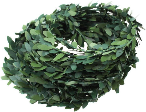 LJY 32.8 Yards Artificial Ivy Garland Foliage Green Leaves Fake Vine for Wedding Party Ceremony DIY Headbands...
