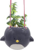 Cute Bird Hanging Planter for Indoor Outdoor, Ceramic Flower Pot Plant Holder for Succulent Cactus, Gardening Flowerpot for Plant Lover (Plants No...