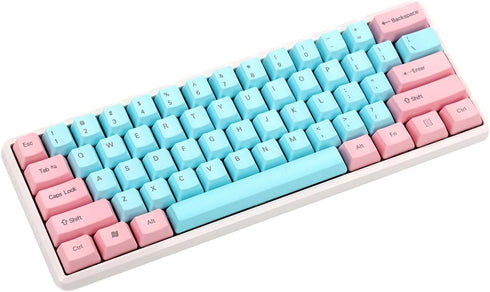 NPKC 61 87 104 Keys Miami Thick PBT OEM Profile Keycap for MX Switches GH60 Tenkeyless Mechanical Gaming Keyboard (Only Keycap) (61 Top Print)...