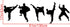 Amaonm Creative Vinyl Sport Taekwondo Wall Decor Player Silhouette Decals - Removable DIY Baby Nursery Bedroom Living Room Home Stickers Murals Ar...