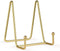 2 Pack Gold Iron Display Stands, Metal Wire Frame Holders for Pictures, Decorative Plates & Tabletop Art (4 inch)...