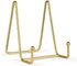 2 Pack Gold Iron Display Stands, Metal Wire Frame Holders for Pictures, Decorative Plates & Tabletop Art (4 inch)...