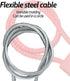 Anti-Theft Heavy Duty Steel Cable Lock, Red, 15"...