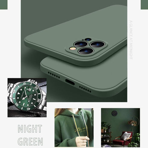 Liquid Silicone Case Compatible with iPhone 12 Mini 5.4", Anti Scratch & Fingerprint, Microfiber Liner Shockproof Soft Full Body Gel Rubber Enhanc...