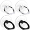Cell Phone Ring Holder, Transparent 360°Rotation Finger Ring for Phone, Clear Phone Ring Finger Kickstand Compatible with Most of Phones, Tablet a...