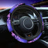 Swono Butterfly Bling Steering Wheel Cover for Men Women Beautiful Butterflies Purple Bling Universal 15 Inch Auto Neoprene Case Anti-Slip Car Whe...