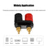 4Pcs Black and Red Plastic Shell 4mm Speaker Terminal Binding Post Power Amplifier Dual 2-Way Banana Plug Jack for Speaker Amplifier Terminal...