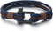 COOLSTEELANDBEYOND Men Women Steel Screw Anchor Shackle Nautical Sailor Rope Wristband Wrap Bracelet...