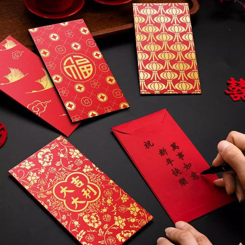 66 Pcs Chinese New Year Red Envelope 2024 Dragon,6 Styles of Red Envelopes Chinese New Year Dragon Red Packet,lucky Chinese Red Money Envelope Wed...