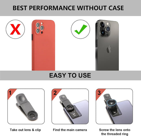 Fisheye Lens 235° Phone Camera Lens, Fish Eye Lens for iPhone 14 13 12 X XR Pixel Samsung Smartphone,Clip on Cell Phone?Funny Photos......