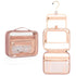 CUBETASTIC Clear Cosmetic Bags, Hanging Toiletry Bag for Travelling, Transparent Makeup Organizer Case, Water-resistant Portable Skncare Storage P...