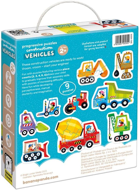 Progressive Puzzles Construction Vehicles 2+ Toddler Puzzle...