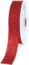 Homeford Glitter Ribbon Gift Wrapping, 7/8-Inch, 25-Yard, Red...