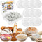 50PCS Bowl Covers for Bread Proofing, Disposiable Elastic Sourdough Bread Baking Supplies, Plastic Bowl Covers for Bread Rising, Stretchable Plast...