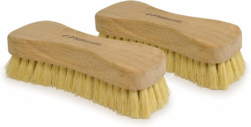 All-Natural Wooden Scrub Brush Set |Tampico Bristle Brush for Cleaning | Scrub Brushes for Cleaning | Floor, Tub, Kitchen, and Carpet Brushes for ...